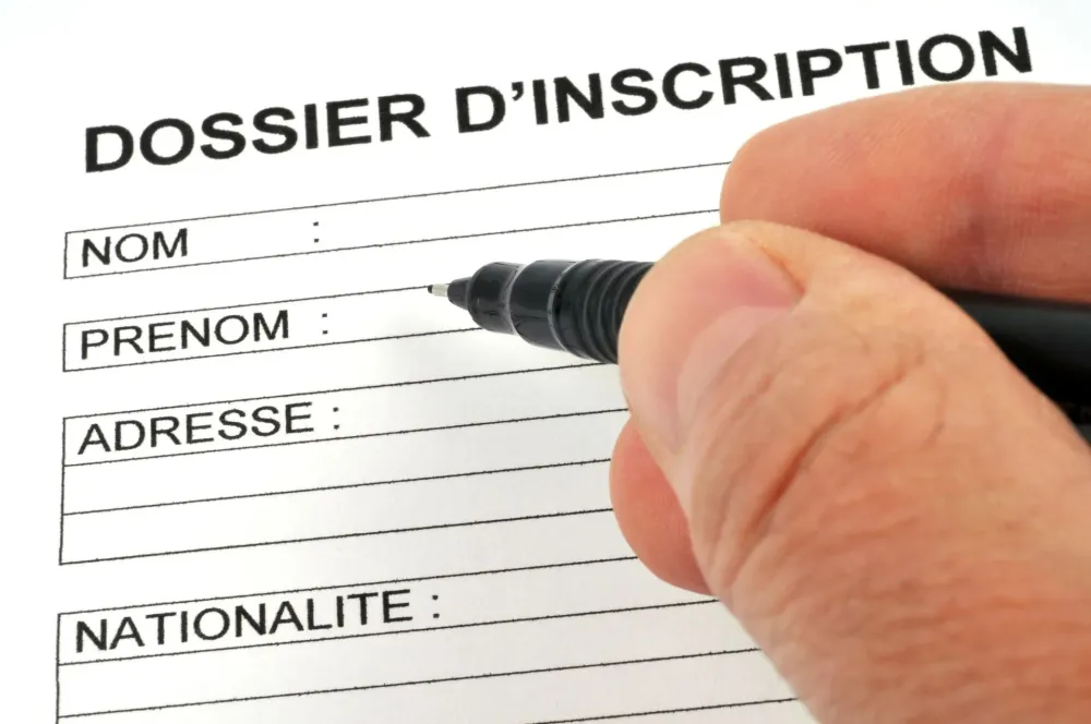 Inscription permis de conduire